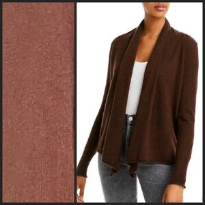 NEW! TAHARI Cashmere Drape Open Front Cardigan Sweater Medium.